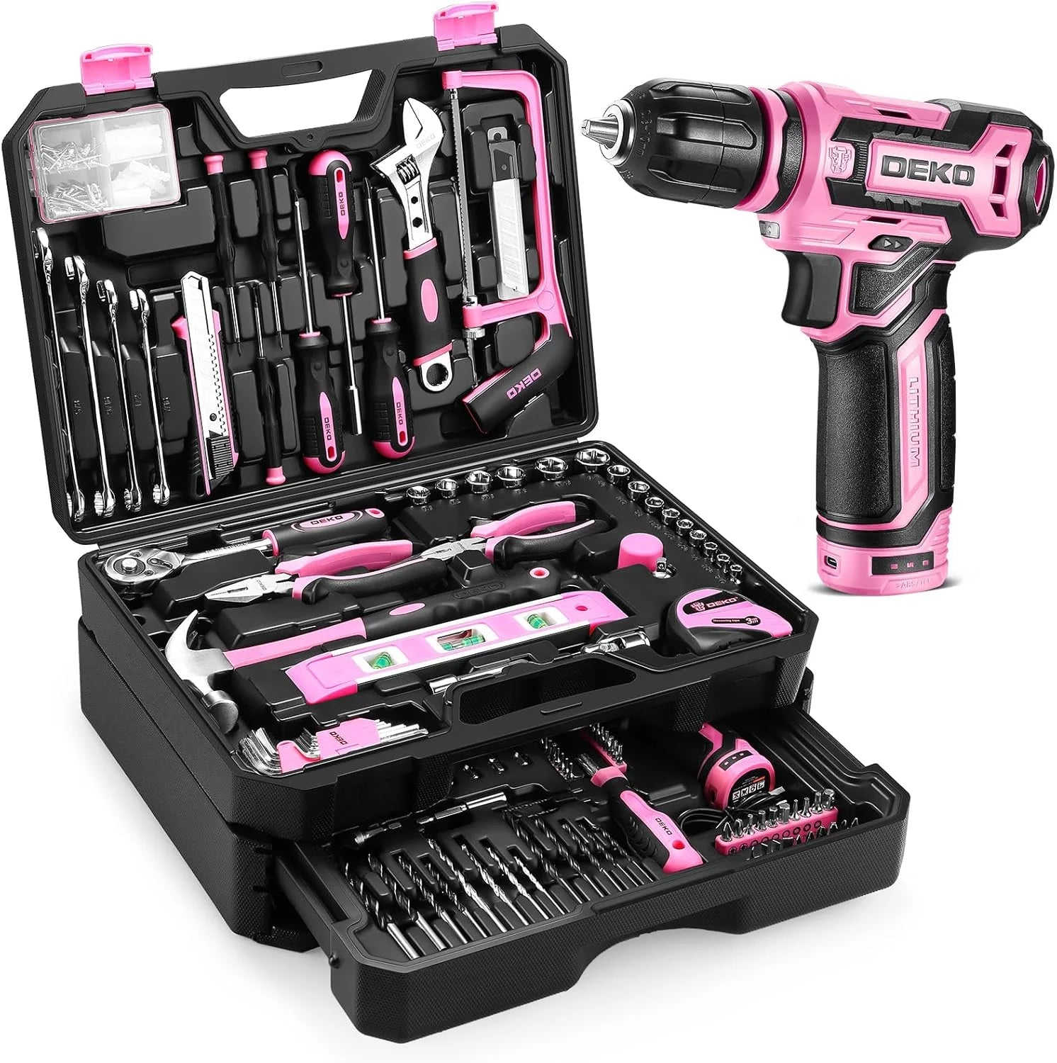 DEKO 12V Cordless Drill Repair Set
