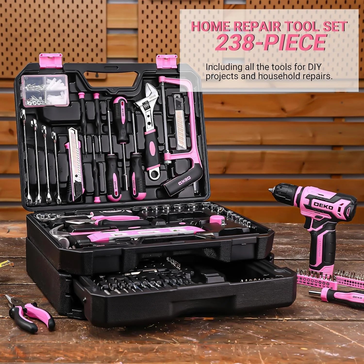 DEKO 12V Cordless Drill Repair Set