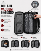 PackForge™ Vaccume Compression Backpack